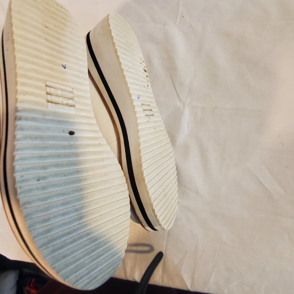 Anne Fontaine Size 36 White slip on Leather Platform Shoes - Picture 6 of 7